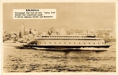 Streamlined Ship Real Photo Seattle