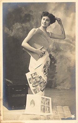 Woman Draped in Magazine RP