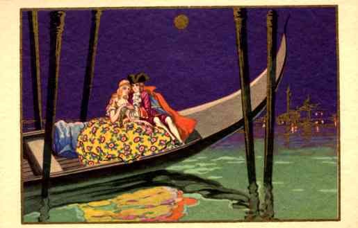 Art Deco Boat Romance Italian
