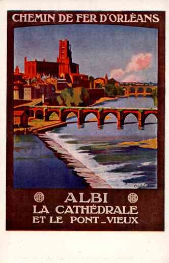 Cathedral Bridge French Travel Poster