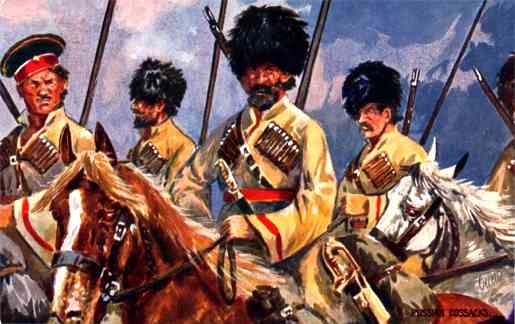 Horse Russian Cossacks WWI Tuck
