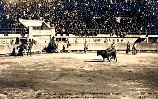 Miret Bull Fighting Real Photo Mexico