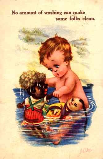 Ore Golliwog Doll Bathing