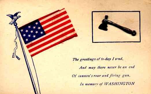 Ax Flag Washington Patriotic Novelty