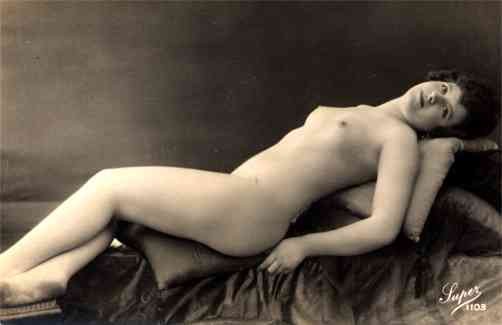 French Risque Nude Real Photo #775