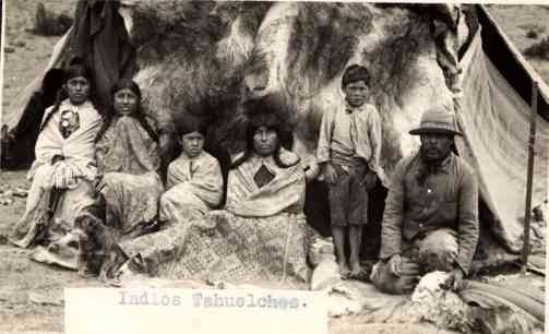 Tehuelche Indian Family RP Argentina