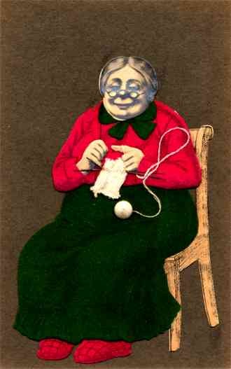 Knitting Old Woman RP Novelty