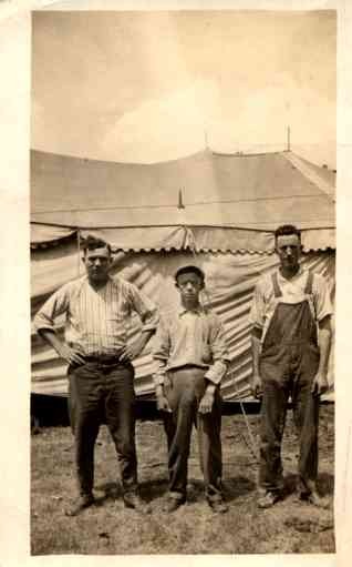 Circus Workers Real Photo