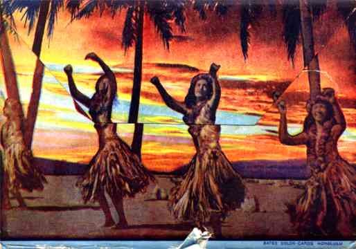 Hawaiian Scenes Hula Dancers