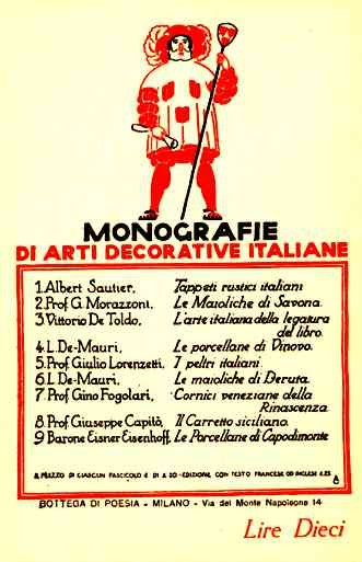 Advert Art Deco Italian