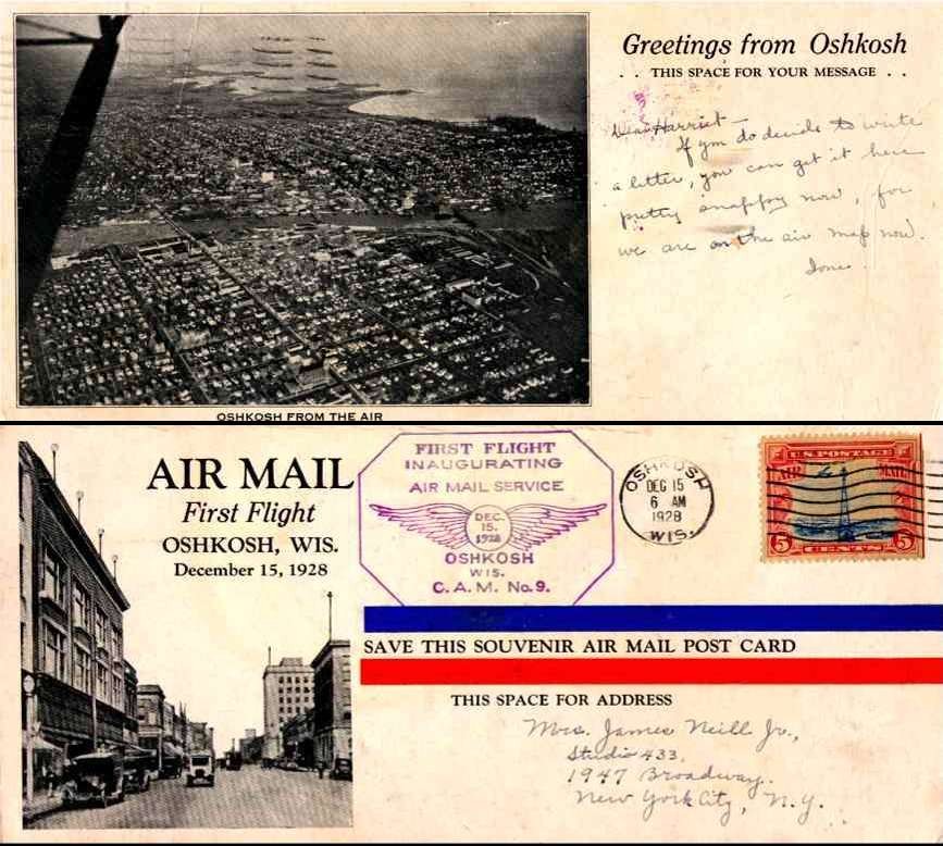 Aviation Air Mail Flight WI