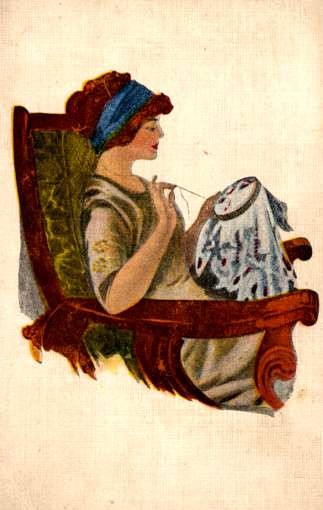 Fisher Sewing Lady