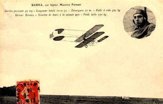 Barra Farman Biplane Aviation France