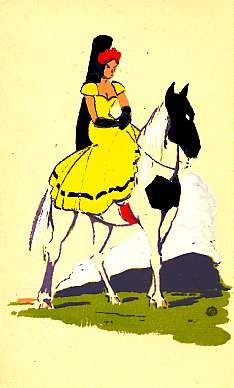 Lady Horse Serigraph CA