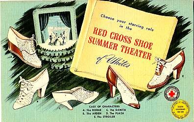 Advert Red Cross Shoe Linen