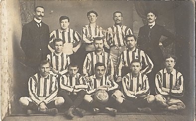 Soccer (Football) Team Real Photo