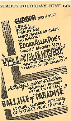 Advert Movie Tell-Tale Heart PA