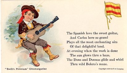 Advert Margarine & Guitar Spanish