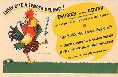 Advert Chicken Dish & Golf