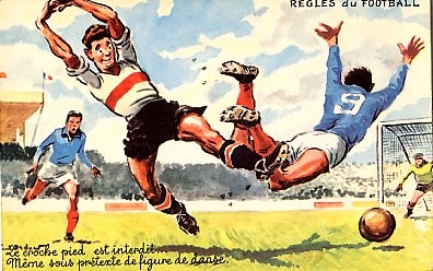 Soccer Game Art Nouveau Comic
