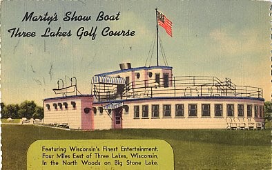 Advertising Martys ShowBoat Golf WI