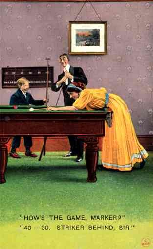 Billiards Playing Family