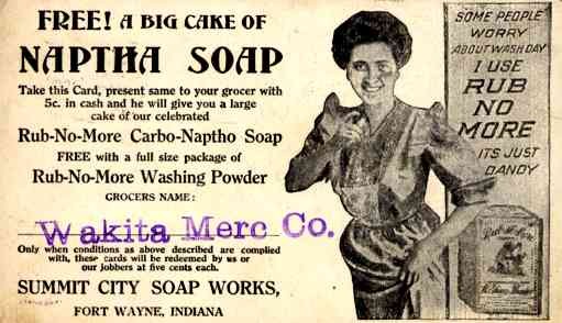 Advert Soap Laundry Lady