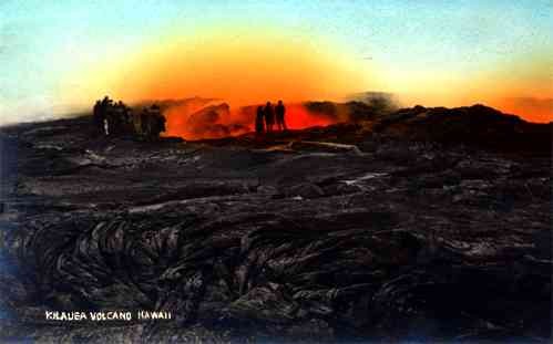 Hawaii Volcano Real Photo