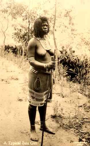 Black Zulu Girl Real Photo
