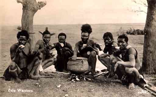 Black Zulu Warriors Real Photo