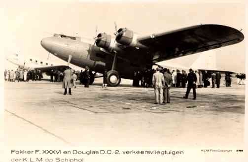 KLM Douglas Real Photo Aviation