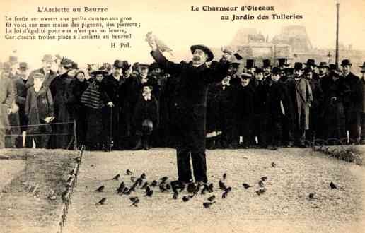 Paris Pigeon Man Performer