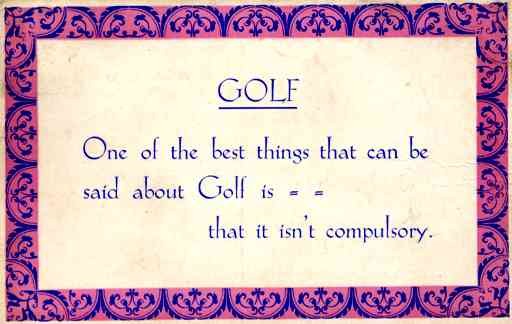 Golf Saying