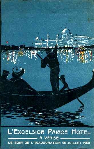 Italy Venice Canoe Travel Poster