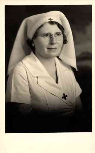 Red Cross Nurse WWI Real Photo