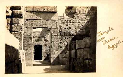 Egypt Temple Real Photo