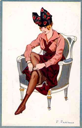 Fabiano Lady Hat Boots Art Nouveau