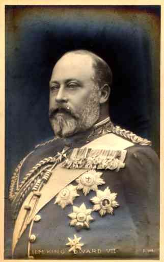 British King Edward Bas-Relief Real Photo