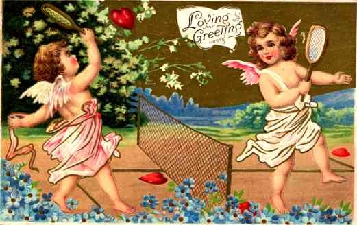Tennis Angels Heart St. Valentines