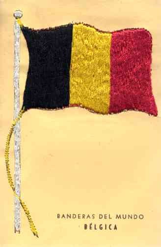 Embroidered Silk Belgian Flag
