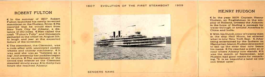 Steamship Fulton-Hudson Novelty