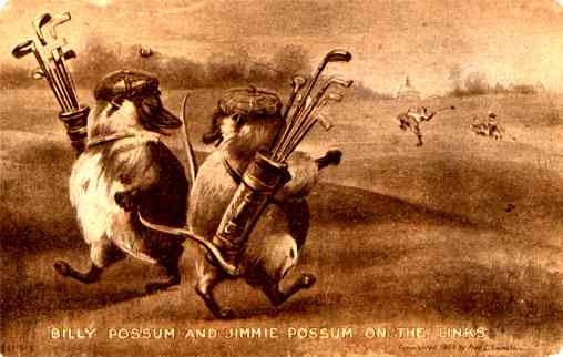 Possums Golf Comic Political