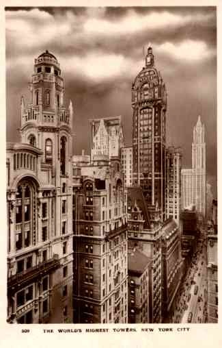 Towers Auto Trolley Real Photo NYC