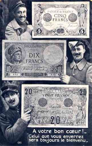 Paper Money Franks Soldier French