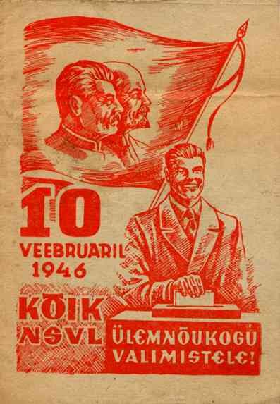 Lenin Stalin Election Bulletin