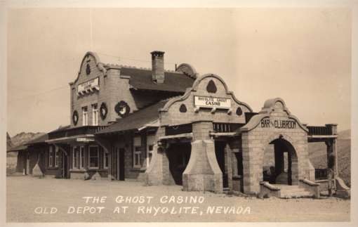 NEVADA Rhyolite Casino Old Depot RPPC