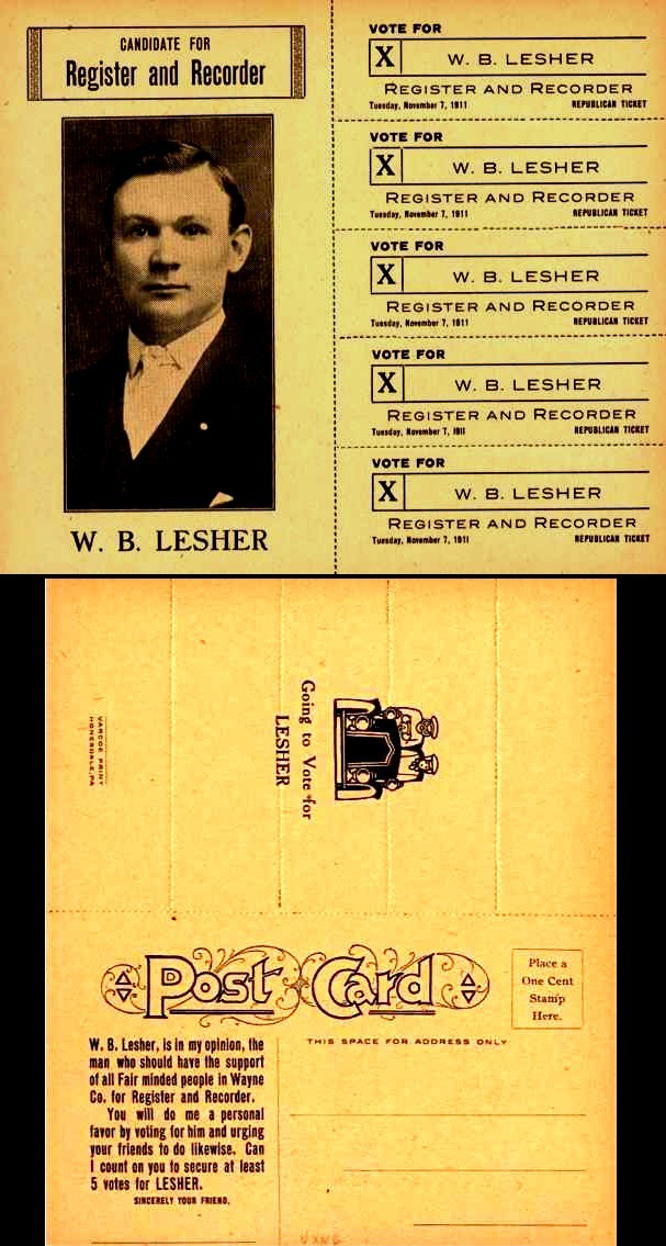 Lesher for Register & Recorder Penn.