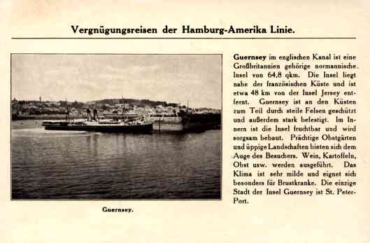 Hamburg-America Cruise to Guernsey