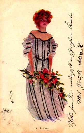 Boileau Girl with the Roses Novelty
