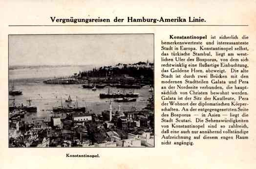 Hamburg-America Line Constantinople Turkey